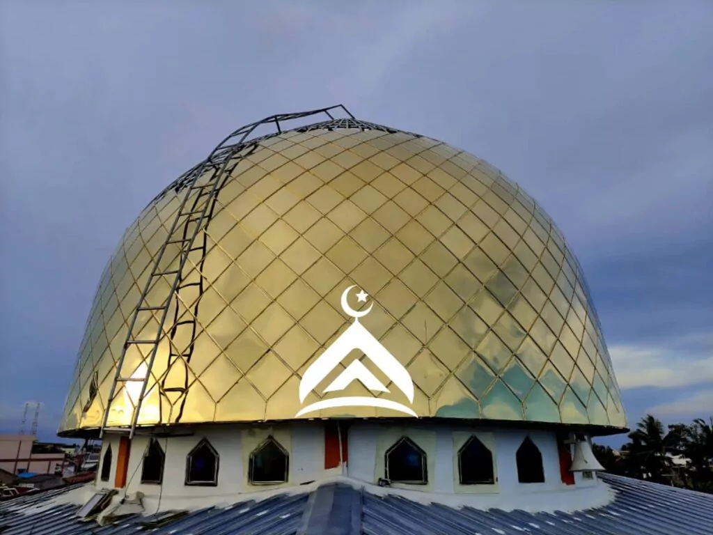 Kubah Masjid Stainless Gold | Sudah Punya Info Kontraktor Masjid Murah?
