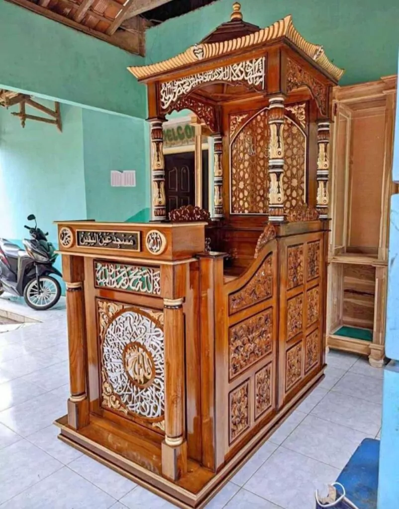 10 Inspirasi Desain Mimbar Masjid Modern yang Menyatu dengan Interior Masjid Minimalis