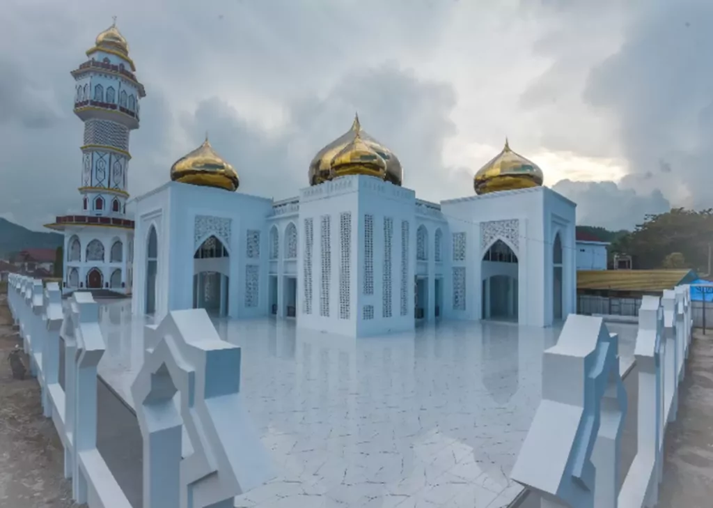 Mengabadikan Dekorasi Mewah Masjid Agung Al-Abror Kota Padangsidimpuan
